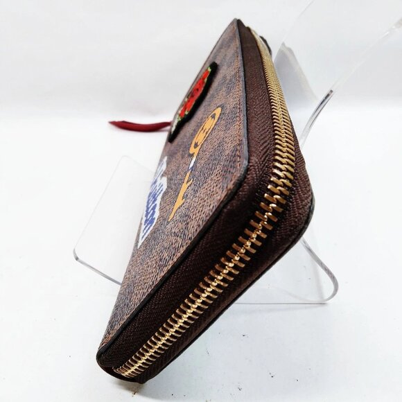 Authentic Louis Vuitton Long Wallet Brown Damier mn377-021526 - Picture 3 of 9